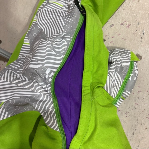Empyre Clothing 10,000 MM Waterproof Ski Snowboard Coat Jacket Size L Neon Green - Picture 8 of 14